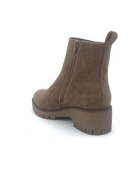 Kelara Leder Damen Knöchelstiefel Gray