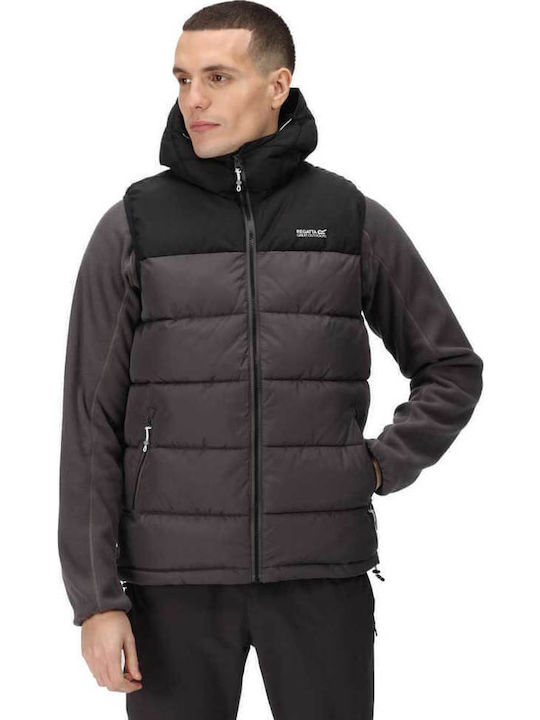 Sleeveless Jacket Puffer Gray