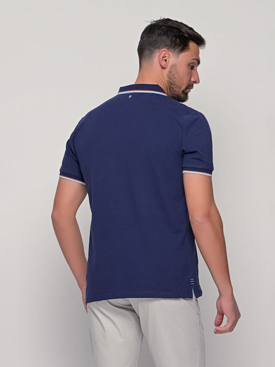 Polo Kurzarmbluse Blau