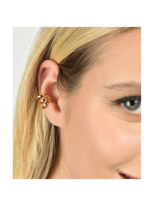 Luca Barra Earrings made of Steel Gold Plated