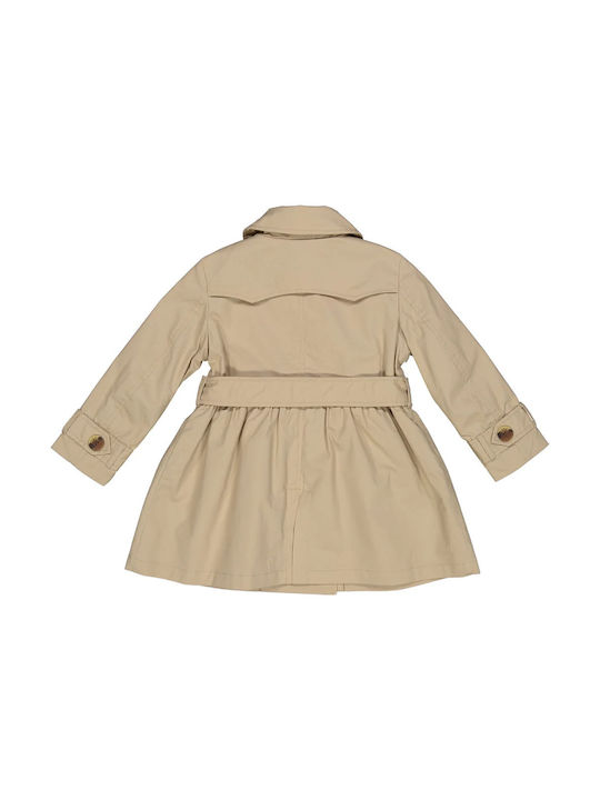 Birba Trybeyond Girls Trench Coat Beige with Ηood