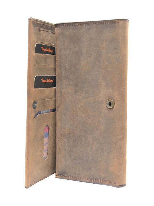 Leather Women's Wallet Classic Brown