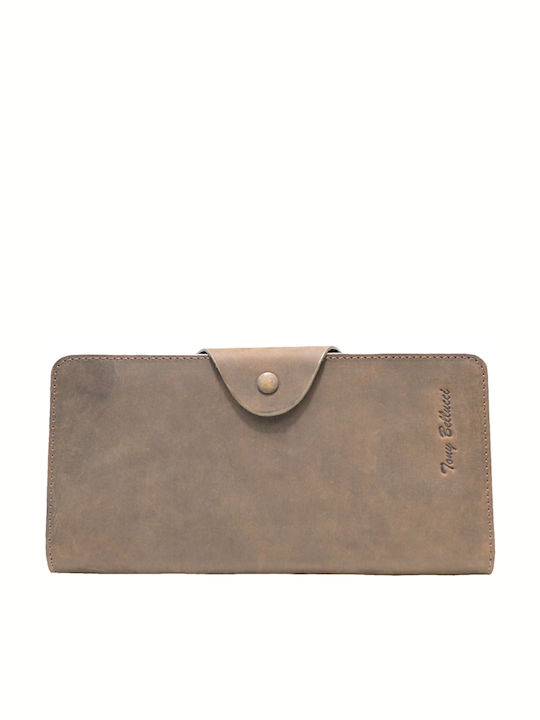 Leather Women's Wallet Classic Brown