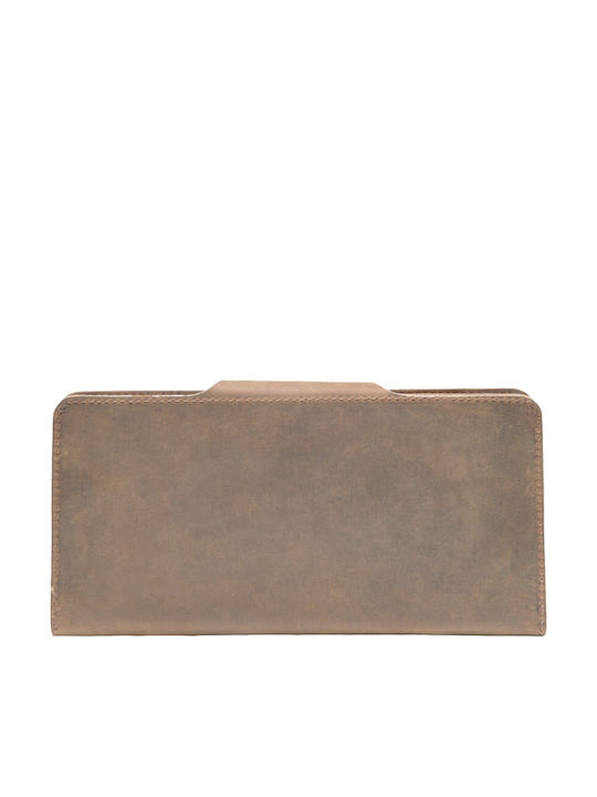 Leather Women's Wallet Classic Brown