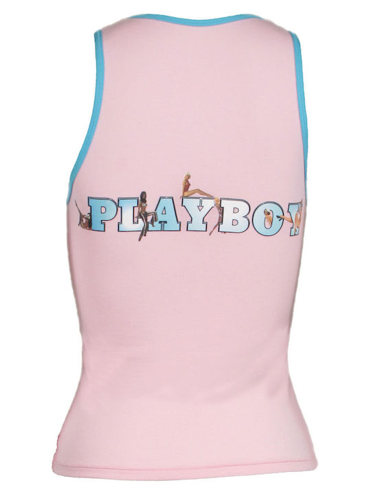 Playboy Winter Damen Pyjama-Oberteil ROZ (PINK)