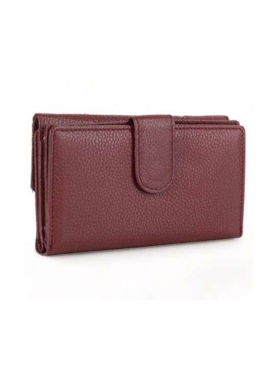 Groß Frauen Brieftasche Klassiker mit RFID Burgundisch