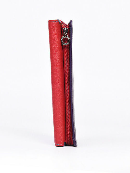 Leather Women's Wallet Classic Red