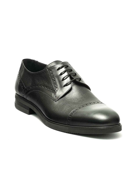 Perlamoda Men's Leather Oxfords Black