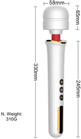 Kinksters Vibrator Massage 32cm Schwarz