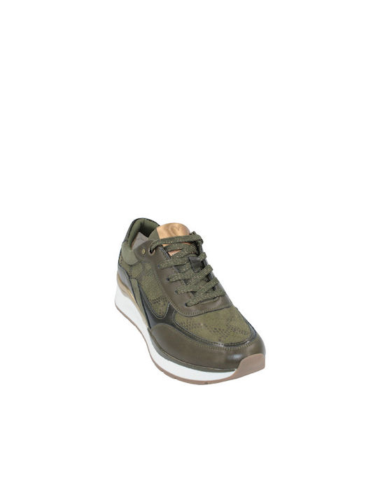 Marco Tozzi Damen Sneakers Khaki