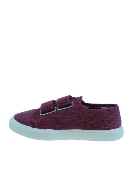Kinder Sneakers mit Klettverschluss Burgundisch