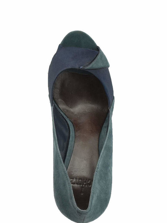 Peep Toe Pantofi cu toc Negre