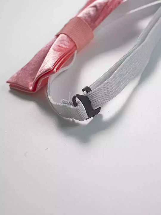 Neke Kids' Fabric Bow Tie Pink