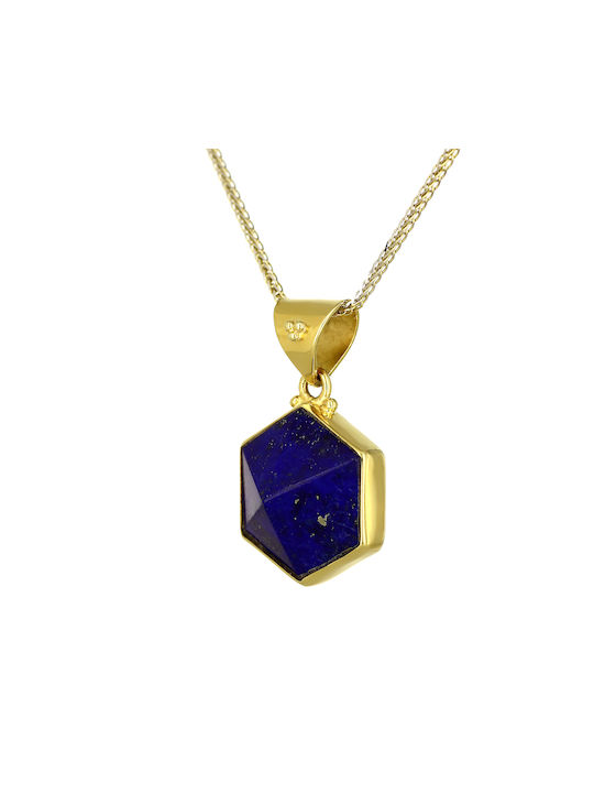 Lapis Lazuli Necklace from Gold 18k