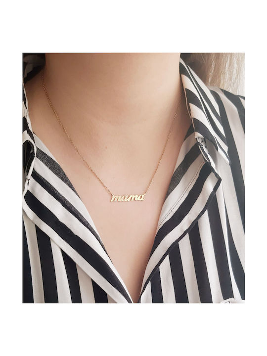 Mama Necklace from Gold 9 K