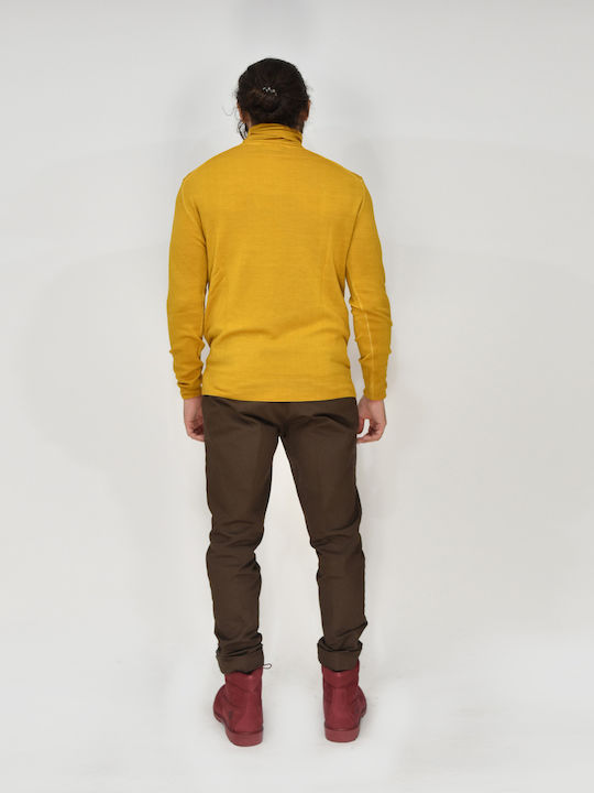 Gazzarrini Men's Blouse Turtleneck Yellow