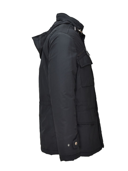 North Star Herren Winter Jacke Lässig Schwarz