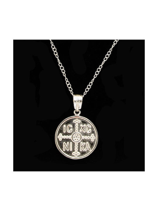 Byzantium Spirits Necklace Constantine Amulet from Silver