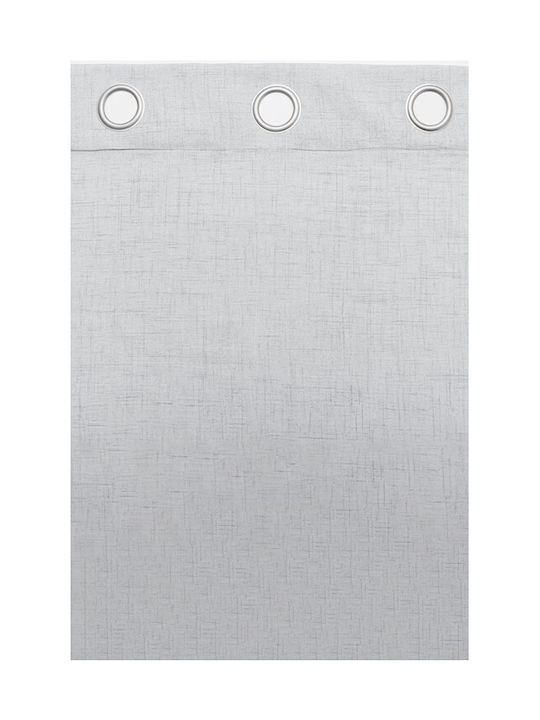 Viokarpet Curtain with Grommets Felicia White 140x285cm