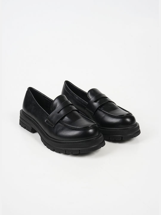 Piazza Shoes Women's Loafers in Black Color