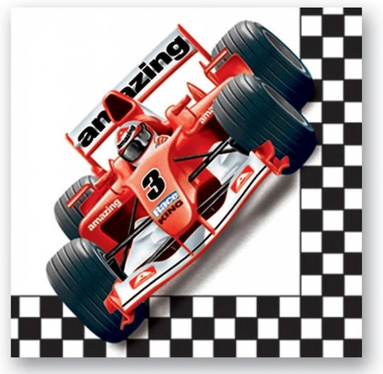 Race Car Napkins Multicolored 12x12cm 20pcs