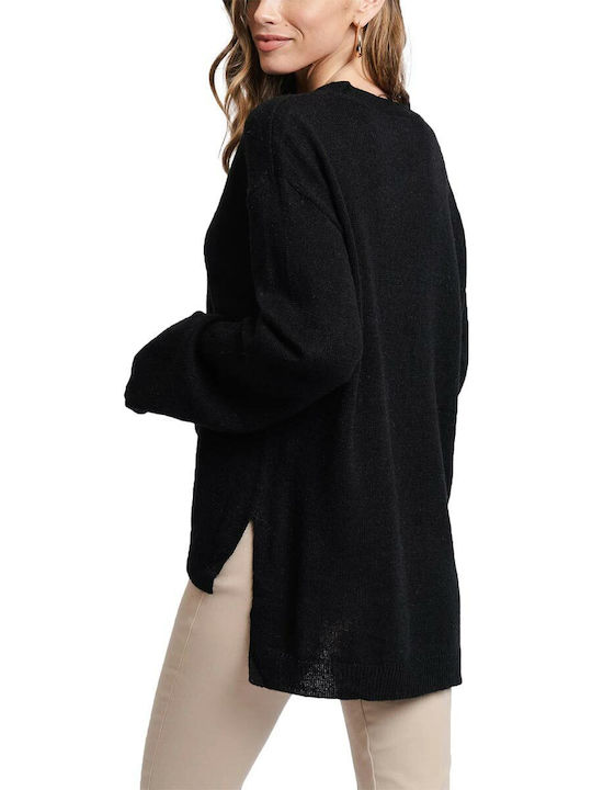 Rut & Circle Emelie Women's Long Sleeve Sweater Black