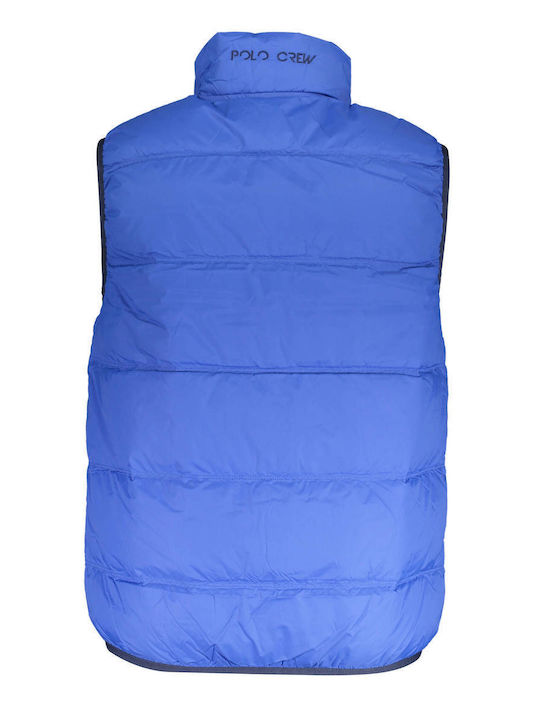 La Martina Ärmellos Herren Winter Jacke Lässig Blue.