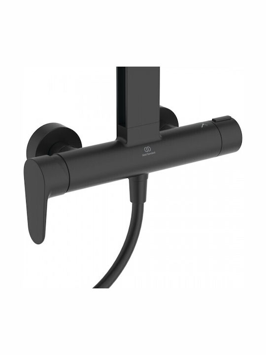 Ideal Standard Shower Column with Mixer Black