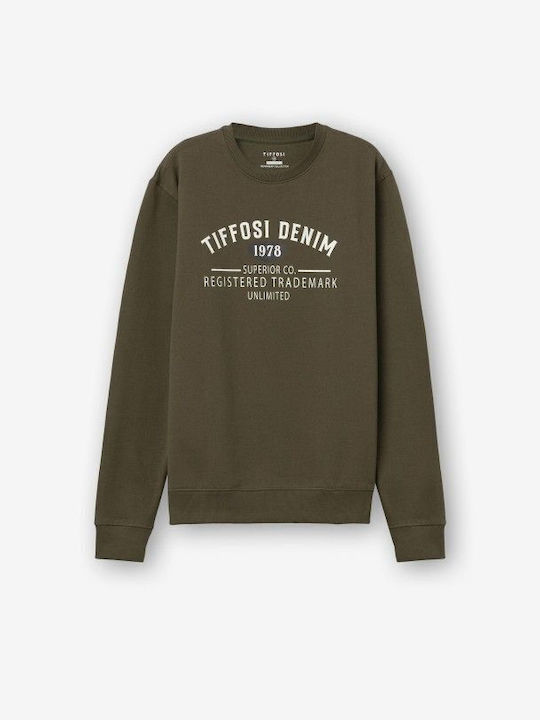 Tiffosi Men's Sweatshirt with Hood Green