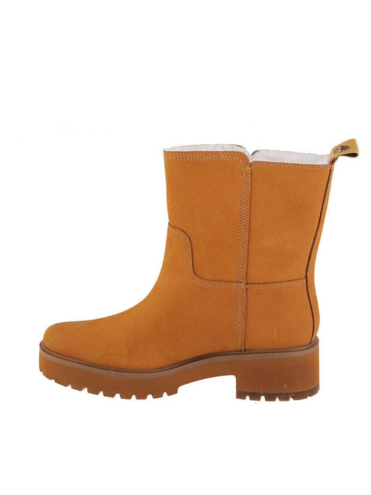 Carnaby Cool Ghete Dama de Piele Galbene