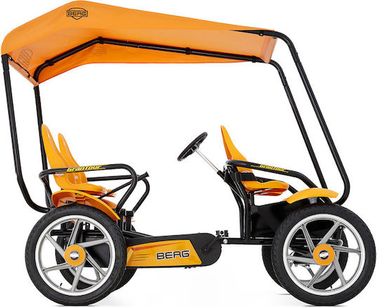 Berg Kids Foot-to-Floor Car Two Seater with Pedal Inspired Orange