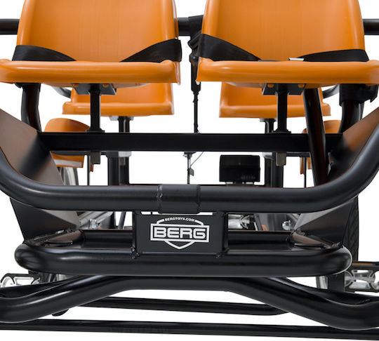 Berg Kids Foot-to-Floor Car Two Seater with Pedal Inspired Orange