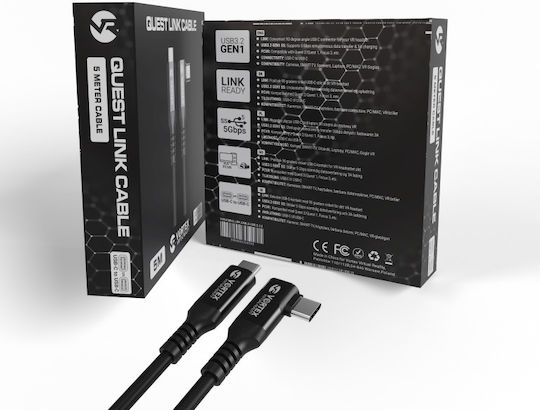 Meta Quest USB 3.2 Kabel USB Typ-C männlich Schwarz 5m