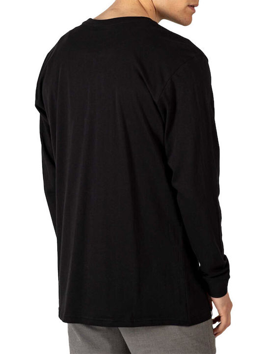 REELL STAPLE LOGO LONGSLEEVE DEEP BLACK