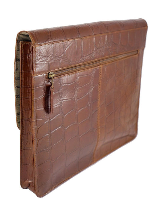 Mybag Leather Men's Briefcase Tabac Brown