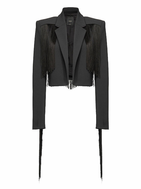 Pinko Long Women's Blazer Black