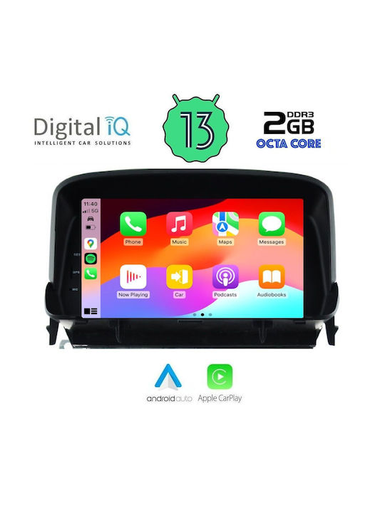 Digital IQ Car-Audiosystem für Opel Mokka 2012-2015 (Bluetooth/USB/AUX/WiFi/GPS/Apple-Carplay/Android-Auto) mit Touchscreen 7"