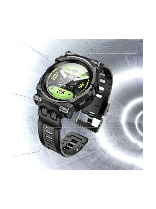 Supcase Θήκη Σιλικόνης σε Μαύρο χρώμα για το Galaxy Watch6 Classic 47mm