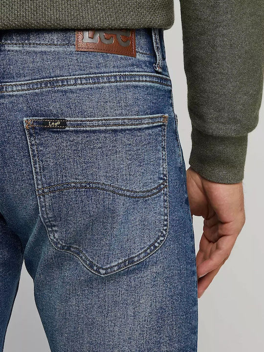 Fit MVP Ανδρικό Παντελόνι Τζιν Ελαστικό με Slim Εφαρμογή Μπλε
