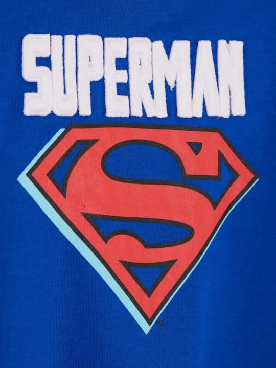 Superman Παιδικό Σετ Φόρμας Μπλε 2τμχ