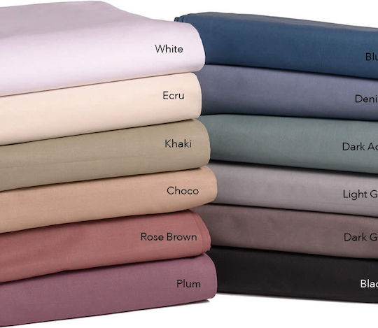 Melinen Urban Line Pillowcase Set with Envelope Cover Blue 50x70cm.