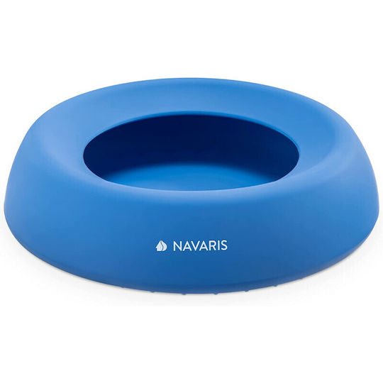 Navaris Bol din silicon Mâncare & Apă pentru Câine & Pisică pe Bază în Culoare Albastru