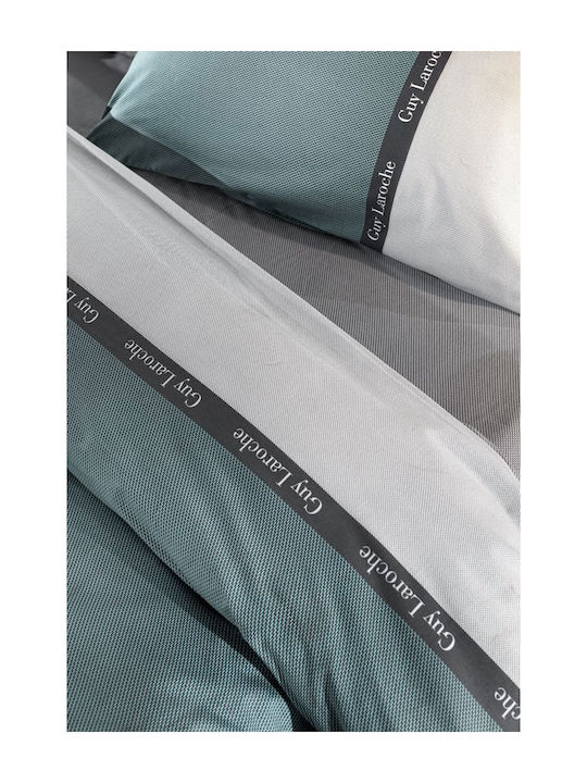 Guy Laroche Sheet Sets Single 165x265cm. Memphis Aqua 3pcs