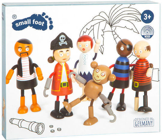 Small Foot Ξύλινες Πειρατικές Φιγούρες για 3+ Ετών