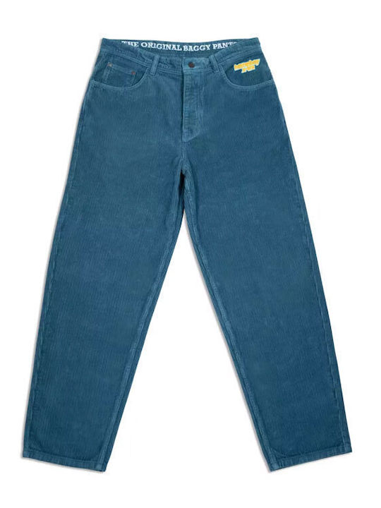 X-tra Men's Cropped Baggy Blue Jeans Pants