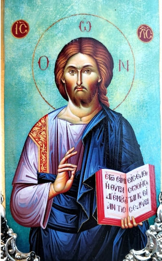 IconsGR Image Jesus Christ Wooden