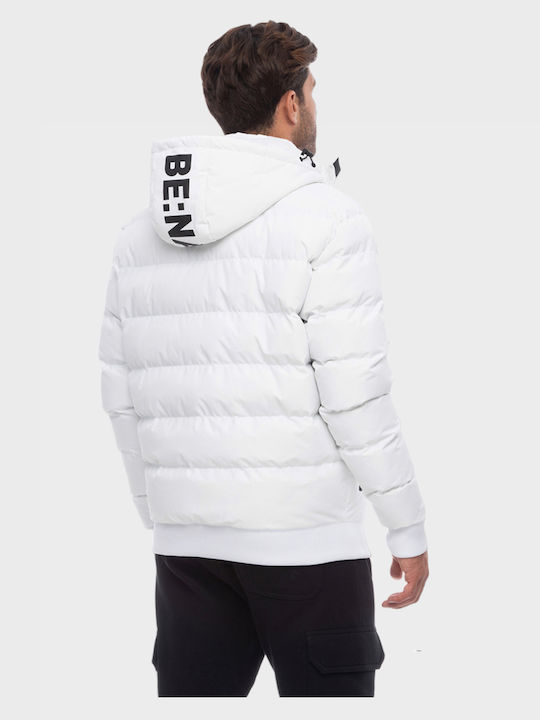 Geacă Puffer De Iarnă Albă