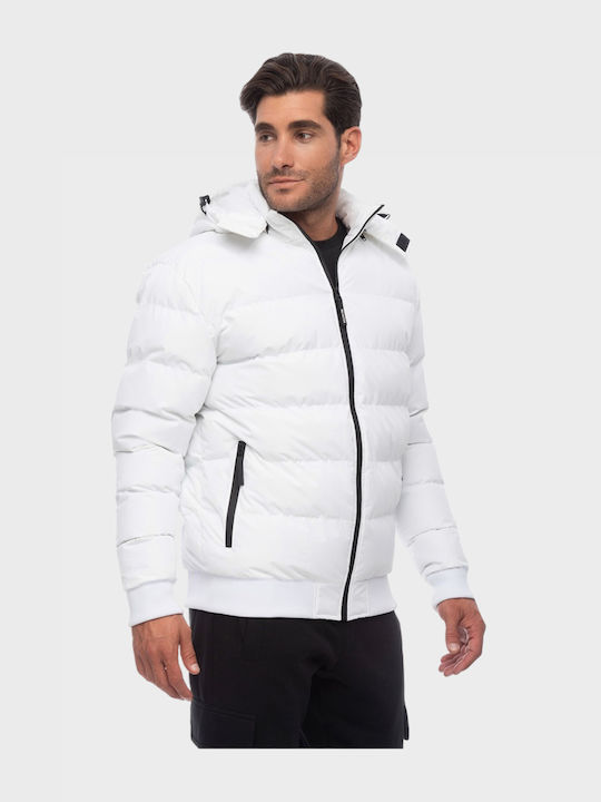 Geacă Puffer De Iarnă Albă