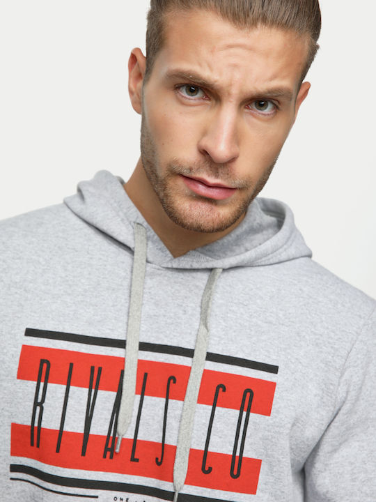 Rivals Men's Sweatshirt with Hood Melange Gray