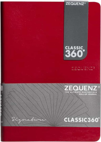 Zequenz Carnet 100 Foi B6 Cu dungi Roșu